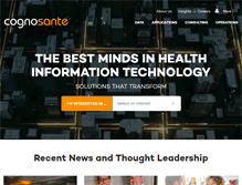 Tablet Screenshot of cognosante.com